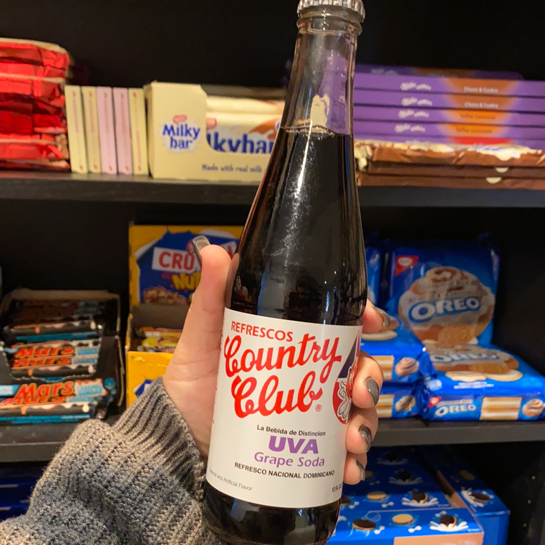 Country Club UVA Soda (Dominican Republic) Where Locals Snack