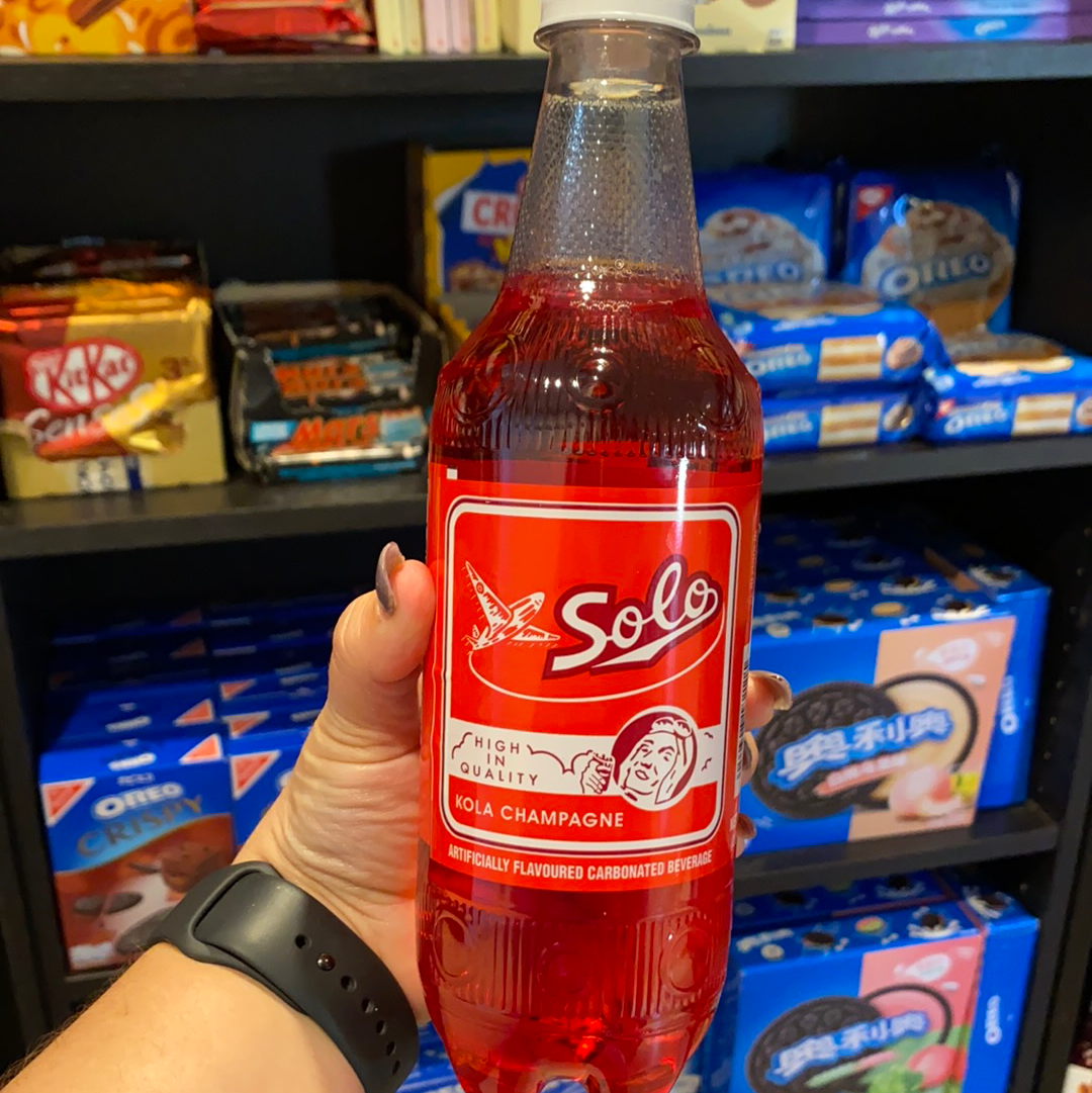 Solo Kola Champagne Soda (Trinidad & Tobago) Where Locals Snack