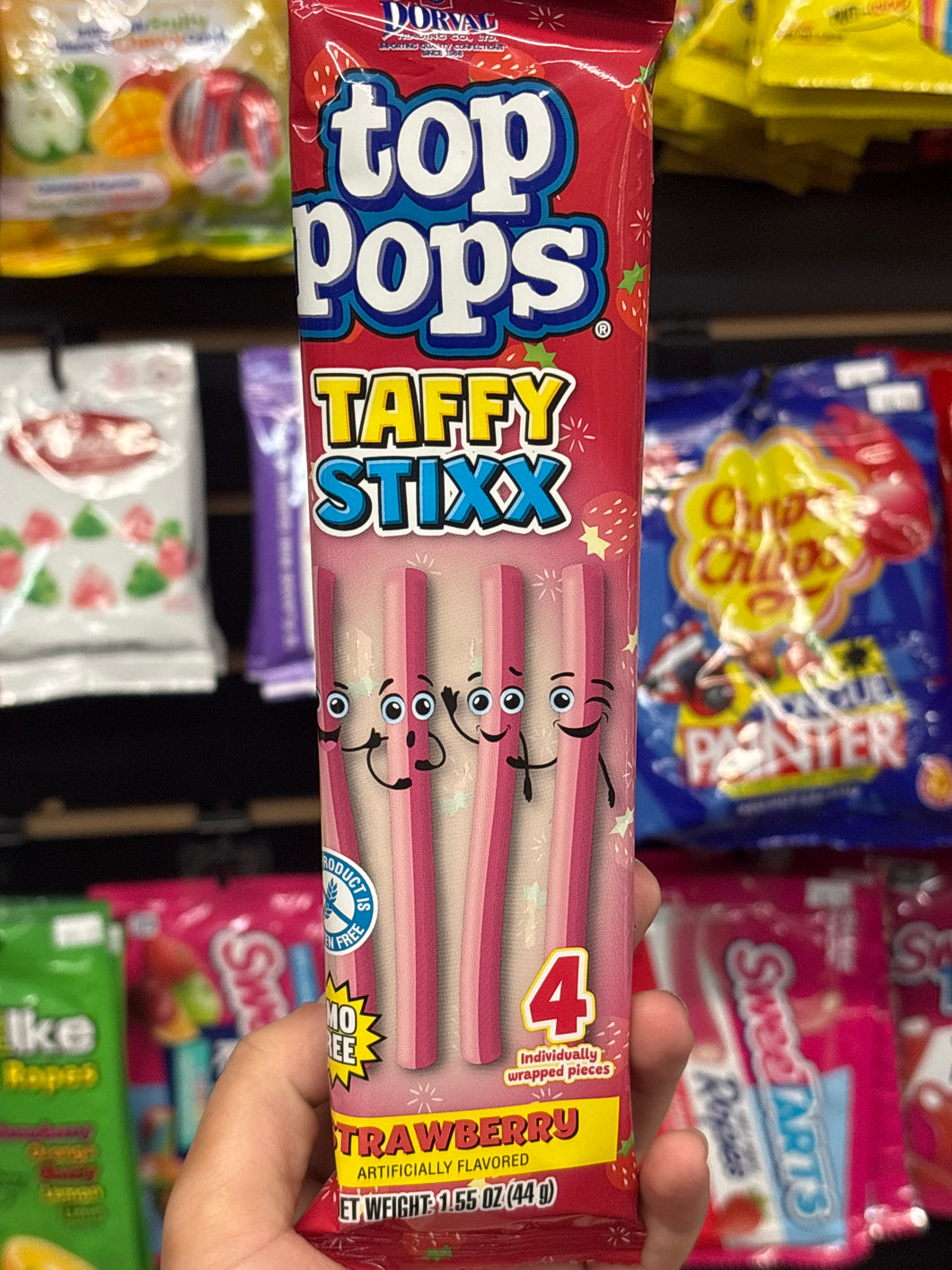 Top Pops Taffy Stixx Strawberry (Mexico)