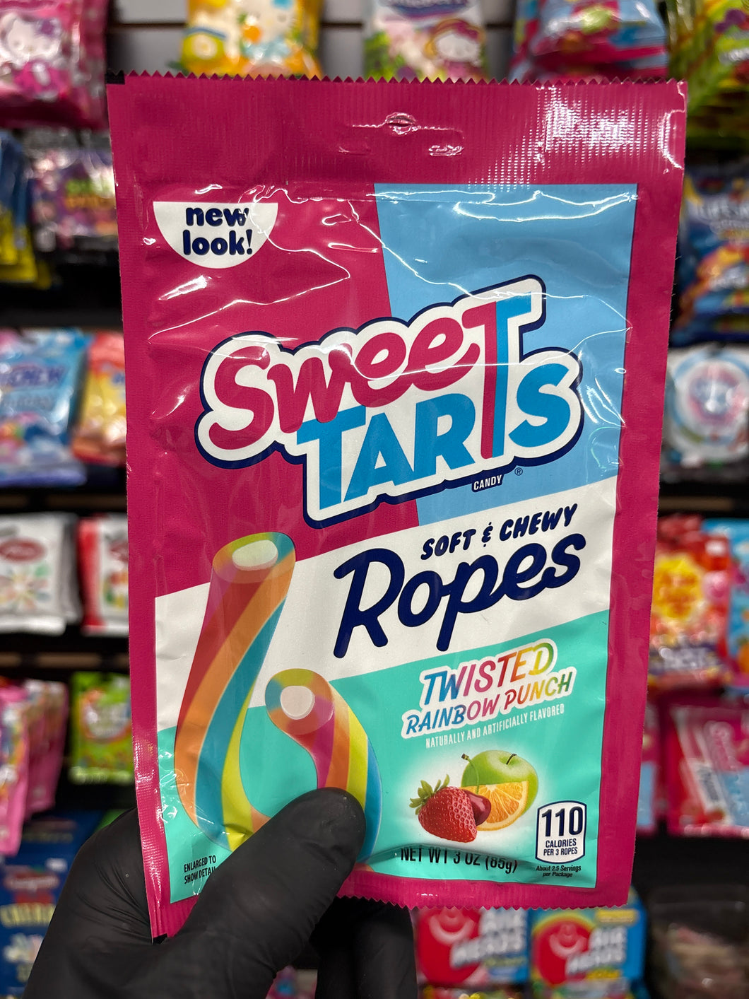 Sweet Tarts Soft & Chewy Ropes twisted rainbow punch Flavor (Mexico)