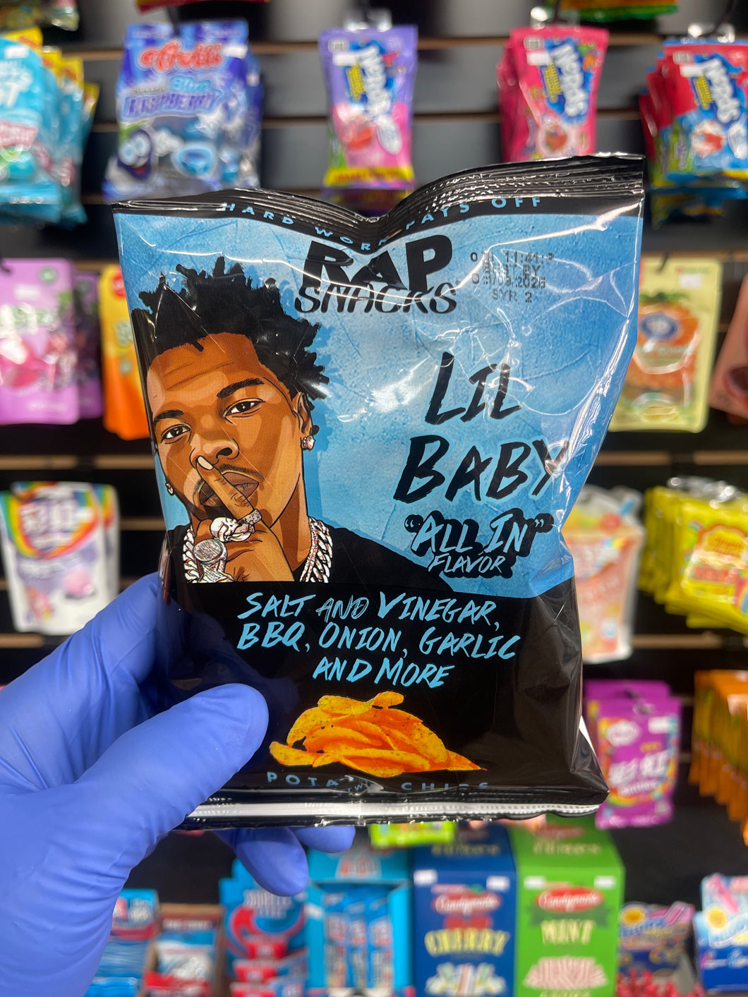 Rap Snacks Lil Babb Salt And Vinegar, BBQ, Onion, Garlic And More(USA)
