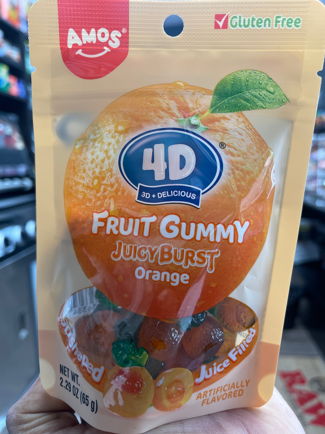 Amos 4D Fruit Gummy Juicy Burst Orange (China)