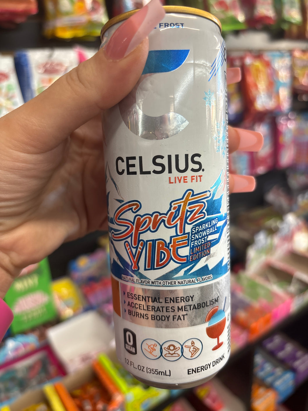 Celsius Spritz Vibe snowball frost (USA)
