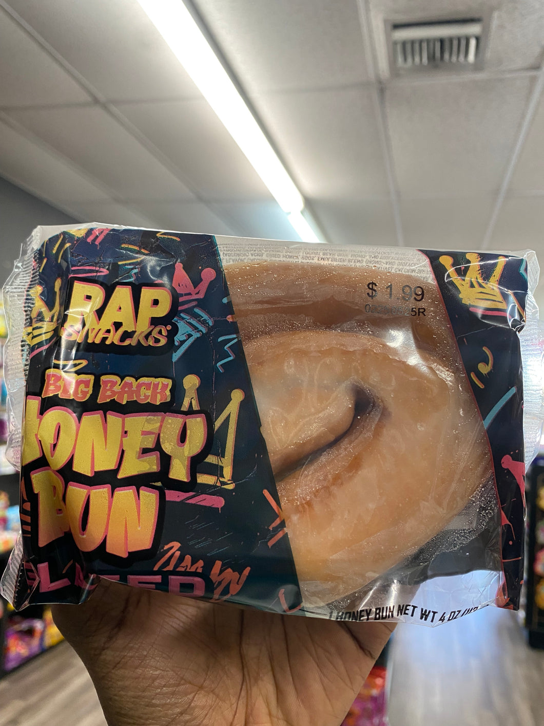 Rap Snacks Big Back Honey Bun Glazed(USA)