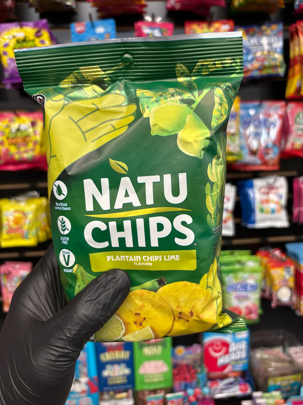 Natu Chips Plantain Chips Lime Flavored (USA)