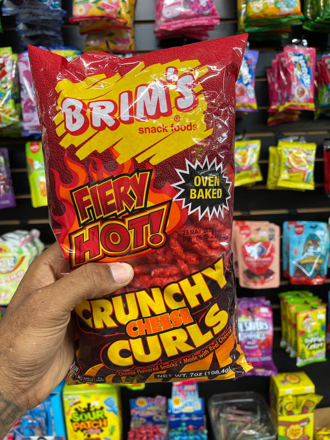 Brims Fiery Crunchy Cheese Curls (USA)
