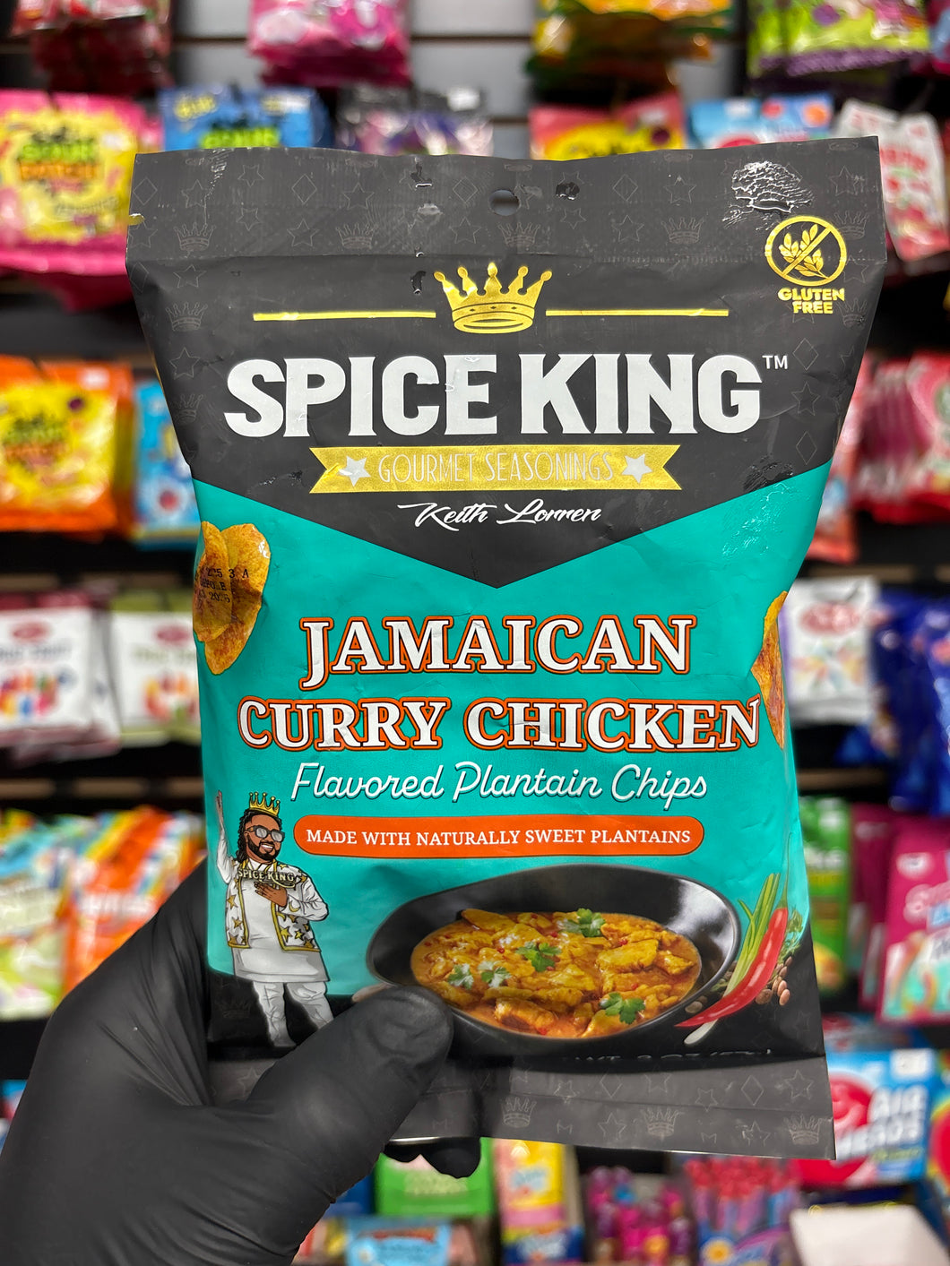 Spice King Jamaican Curry Chicken Flavored Plantain Chips (57g)