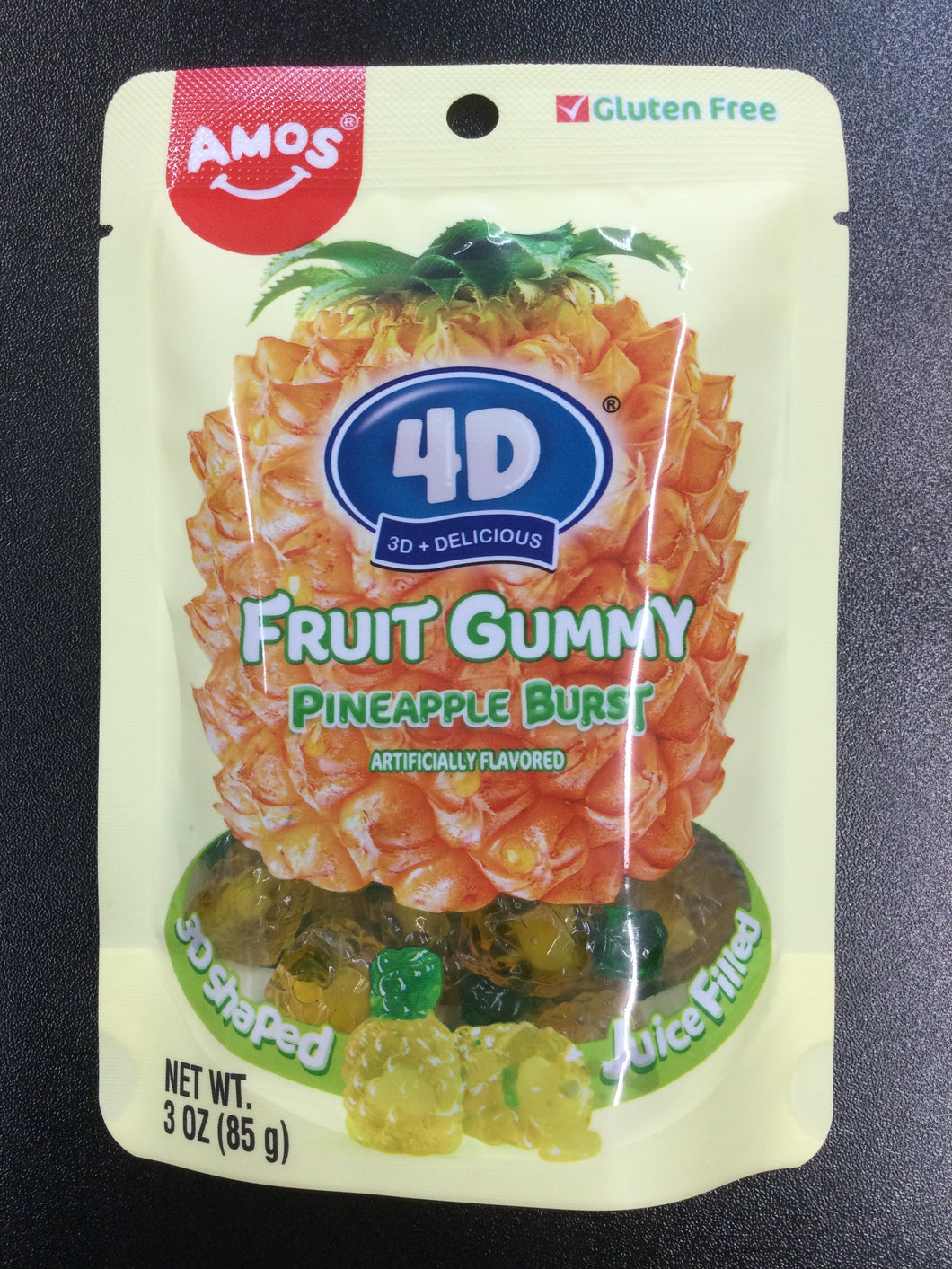 Amos 4D Pineapple Burst Gummy (USA)