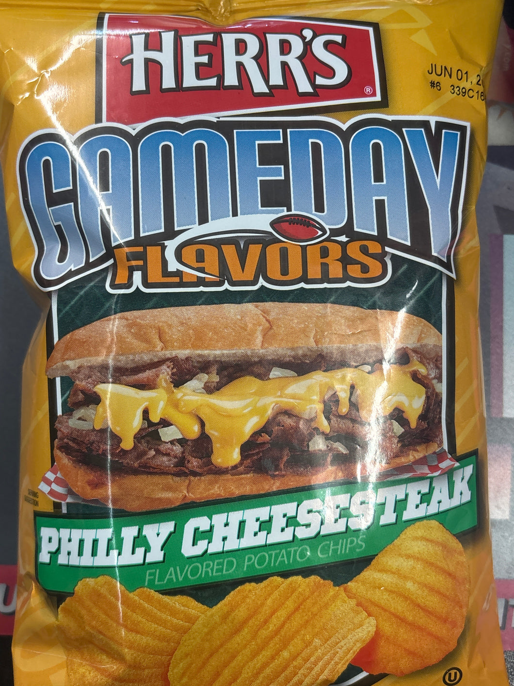 Herr’s Gameday philly cheesesteak (USA)
