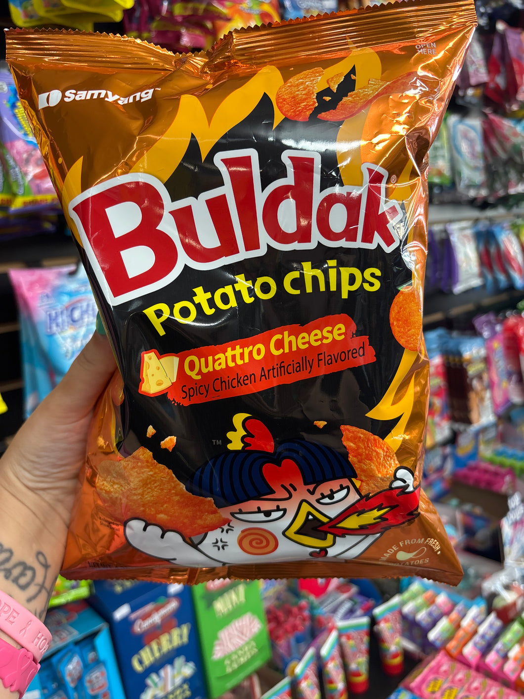 Buldak Quattro Cheese Chips (Korea)
