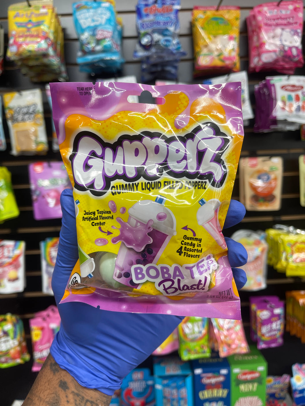 Gupperz Gummy Liquid Filled Popperz Boba Tea Blast(USA)