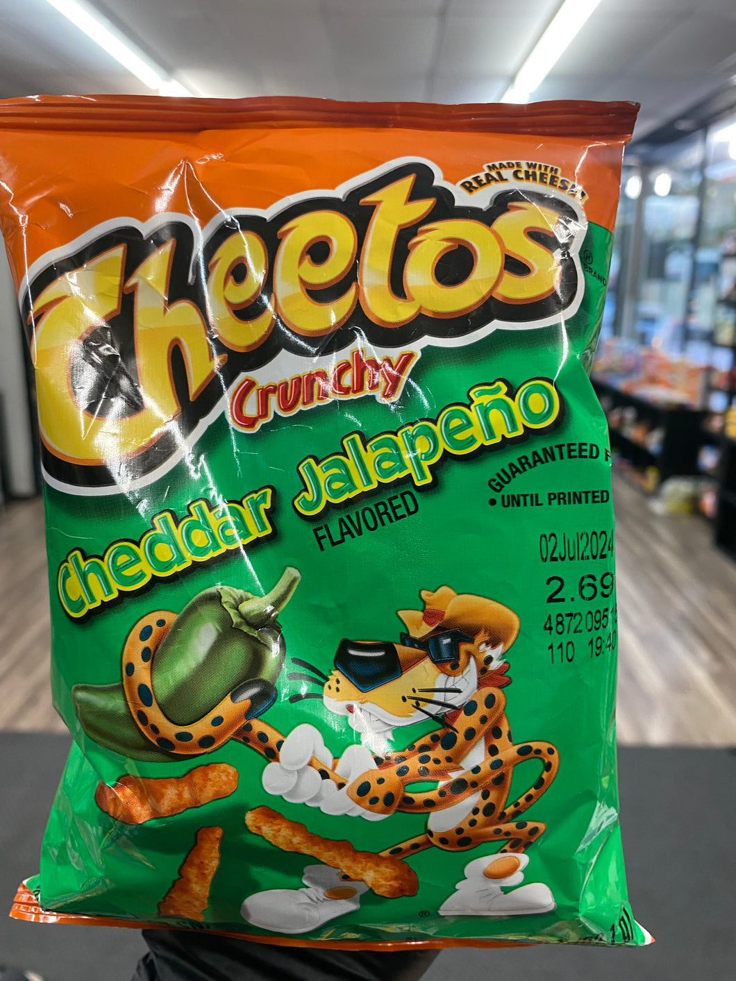 Cheetos Crunchy Cheddar jalapeno(USA)