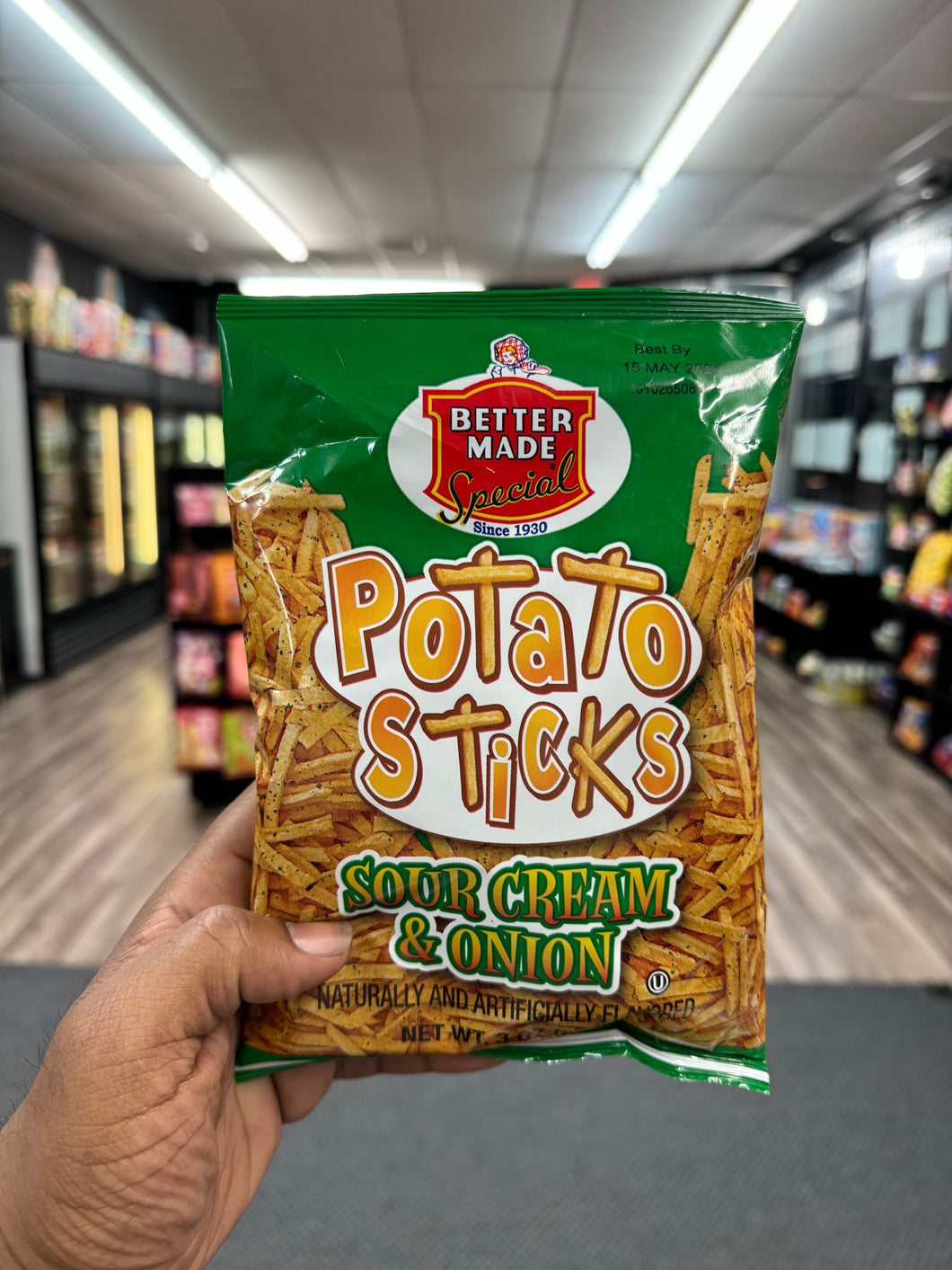 Better Made Special Potato Sticks Sour Cream and Onion flavor (USA)