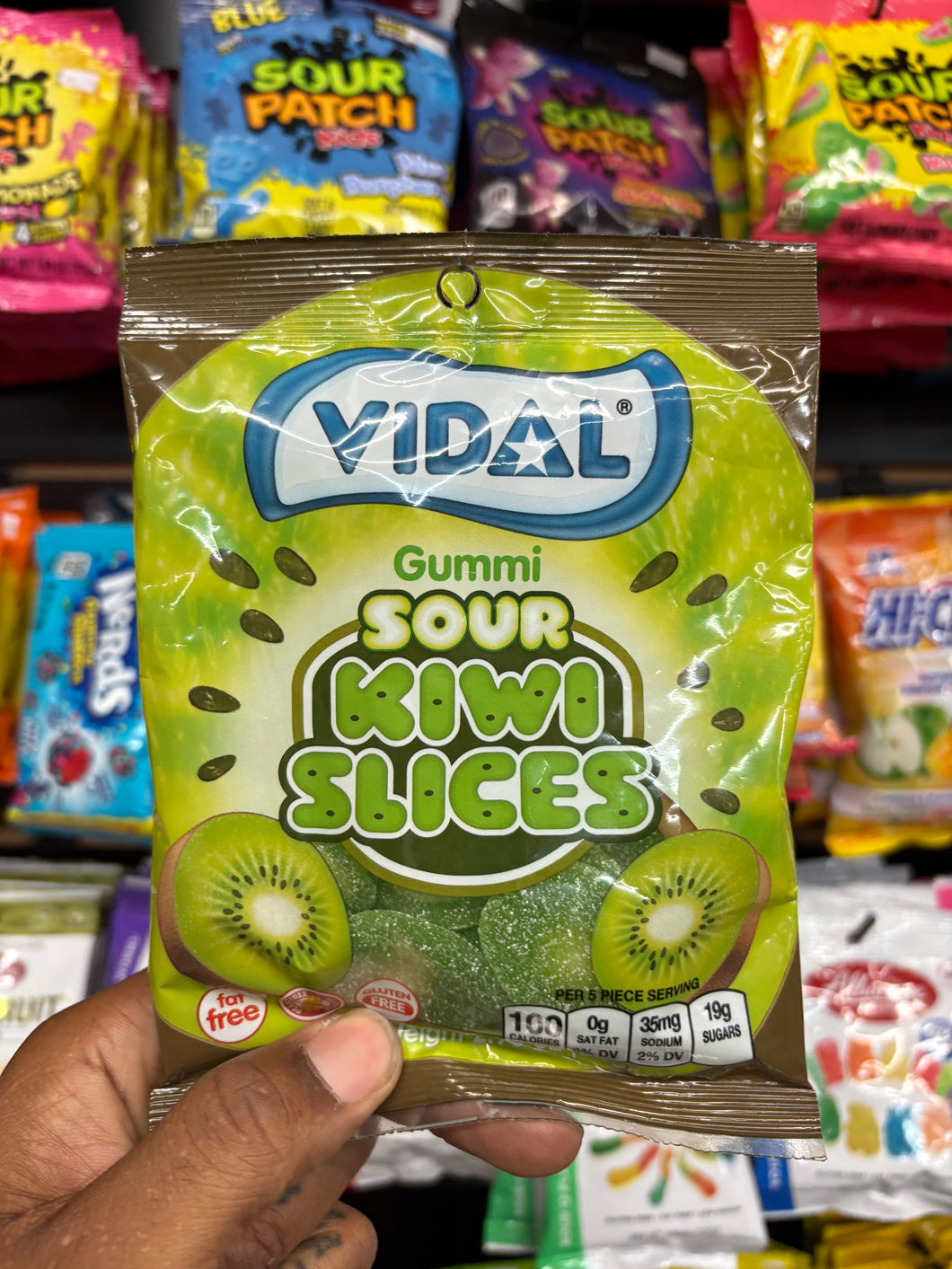 Vidal Gummi Sour Kiwi Slices (Spain)