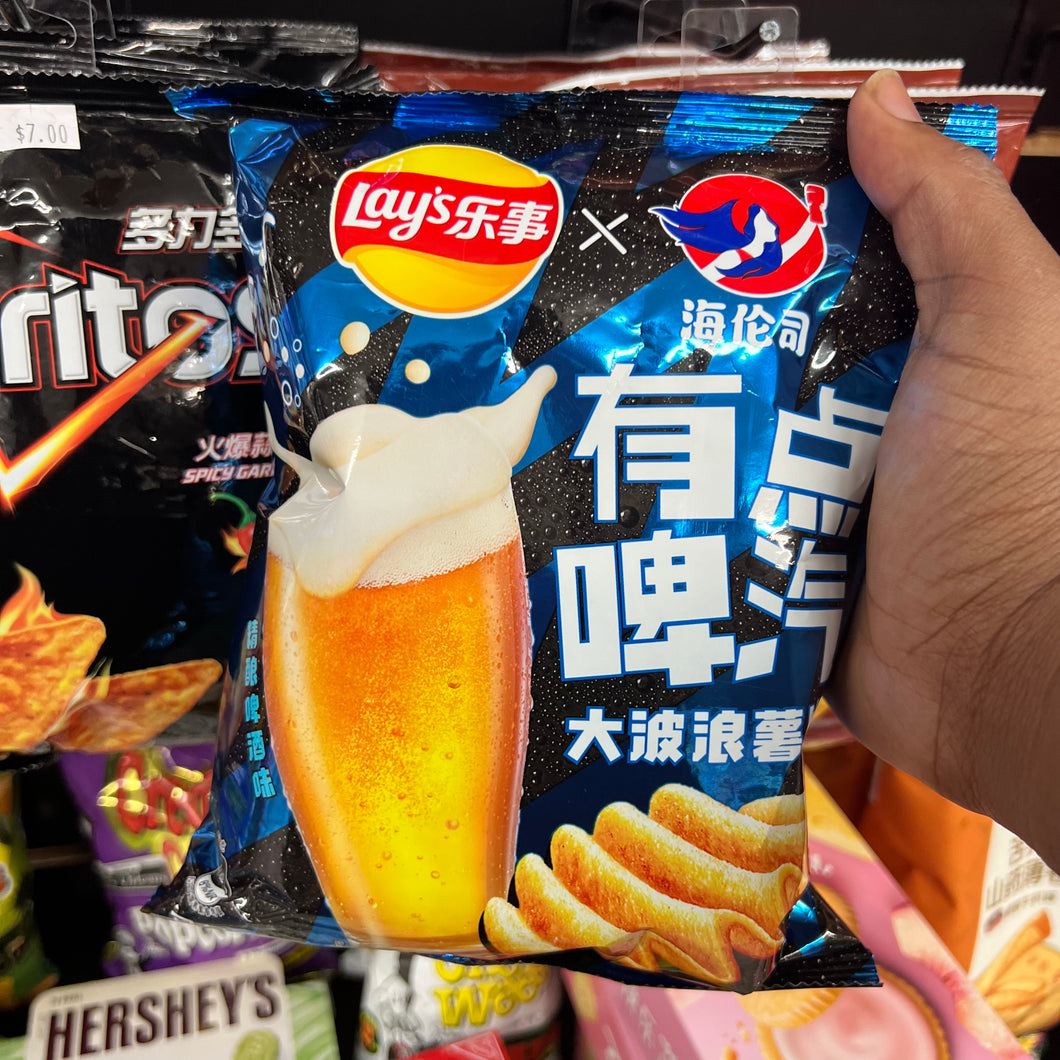 Lays Big Wave Chips Craft Beer Flavor (China)