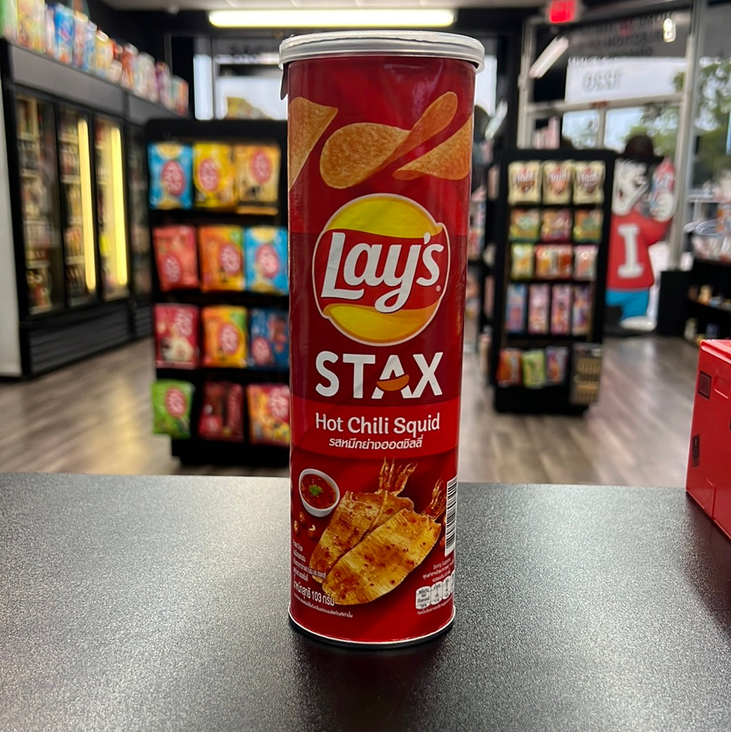 Lay’s Stax Hot Chili Squid (Thailand)