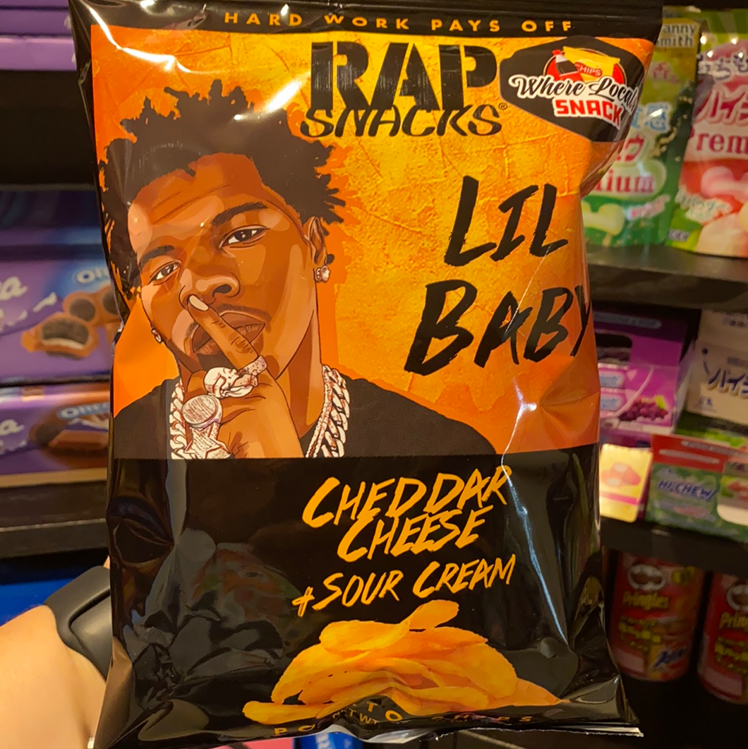 Rap Snacks Lil Baby Cheddar & Sour Cream Chips (United States)