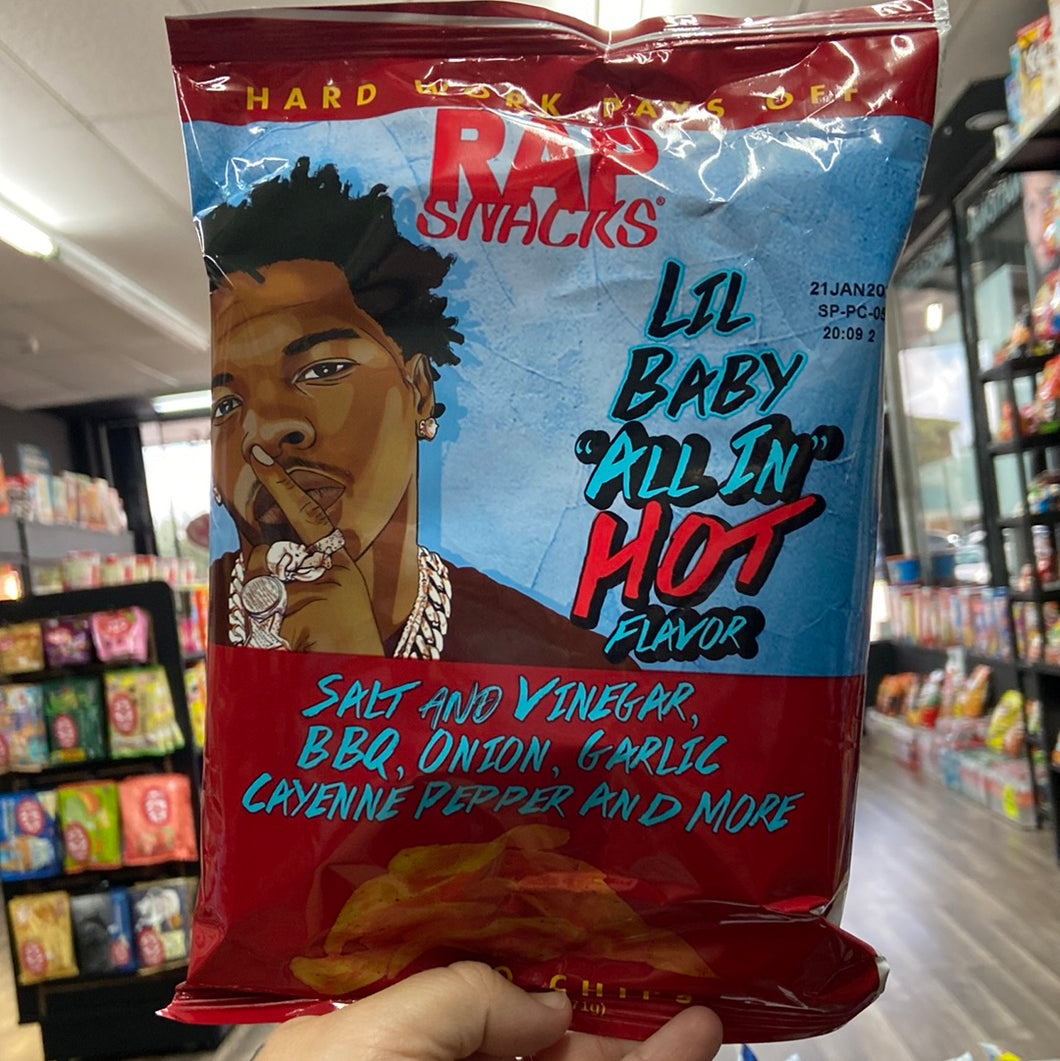 Rap Snacks Lil Baby All In HOT Flavor Chips (United States)
