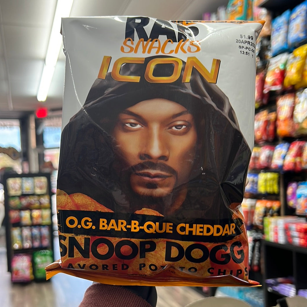 Rap Snacks Icon Snoop Dogg O.G Bar-B-Que Cheddar Chips (USA)
