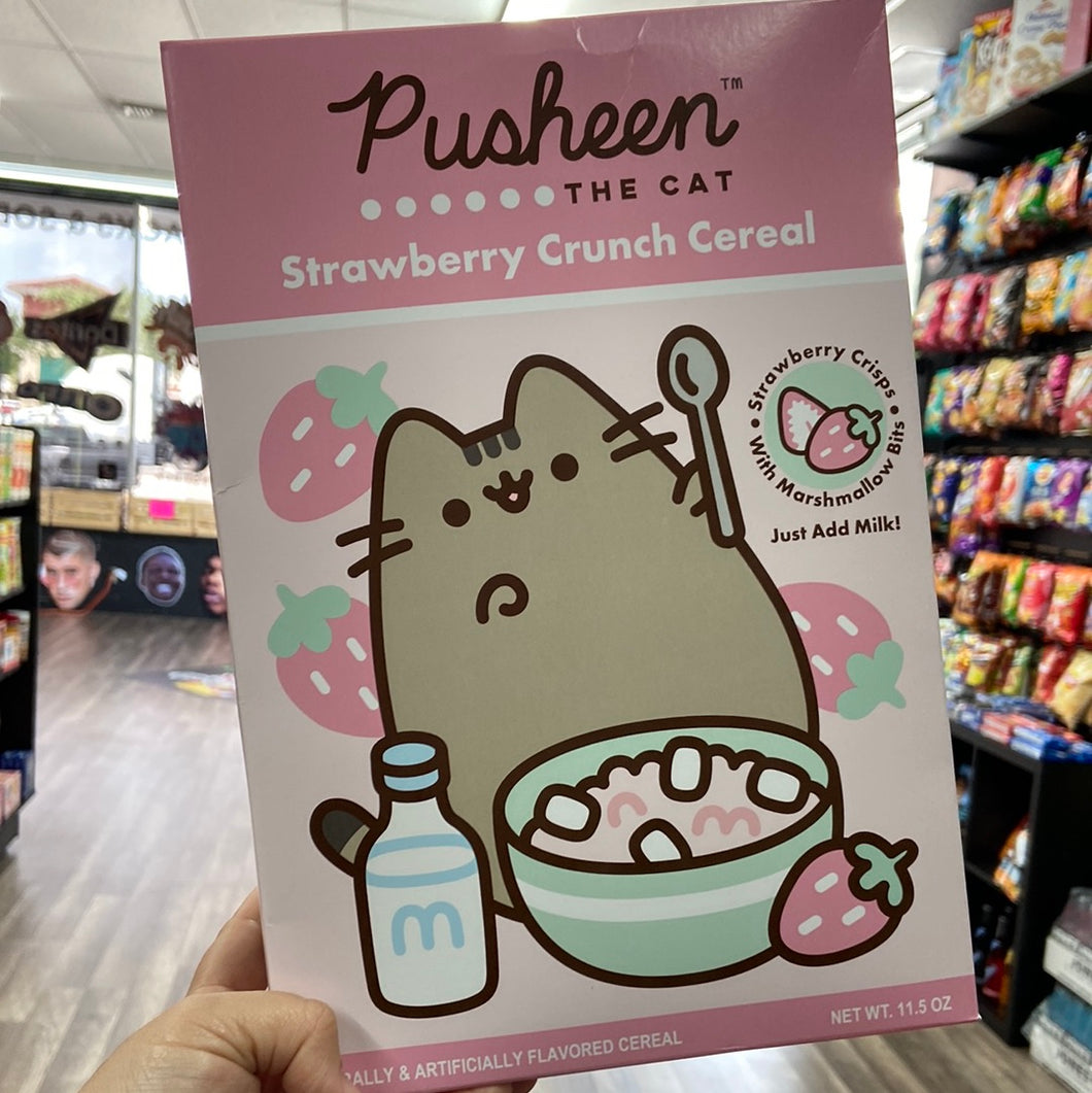Pusheen The Cat Strawberry Crunch Cereal (USA-Collectible) – Where Locals  Snack
