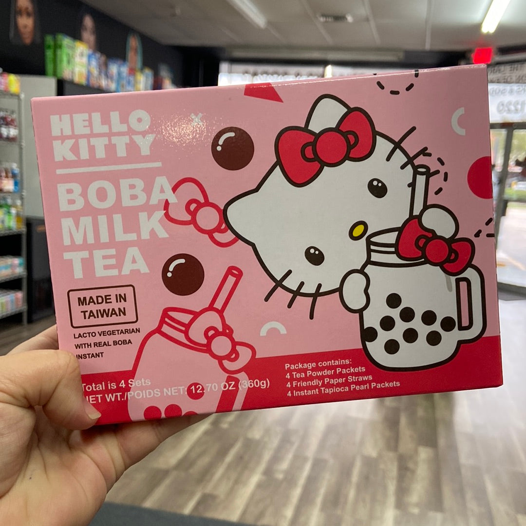 Hello Kitty Instant Boba Tea Kits (Taiwan) Where Locals Snack