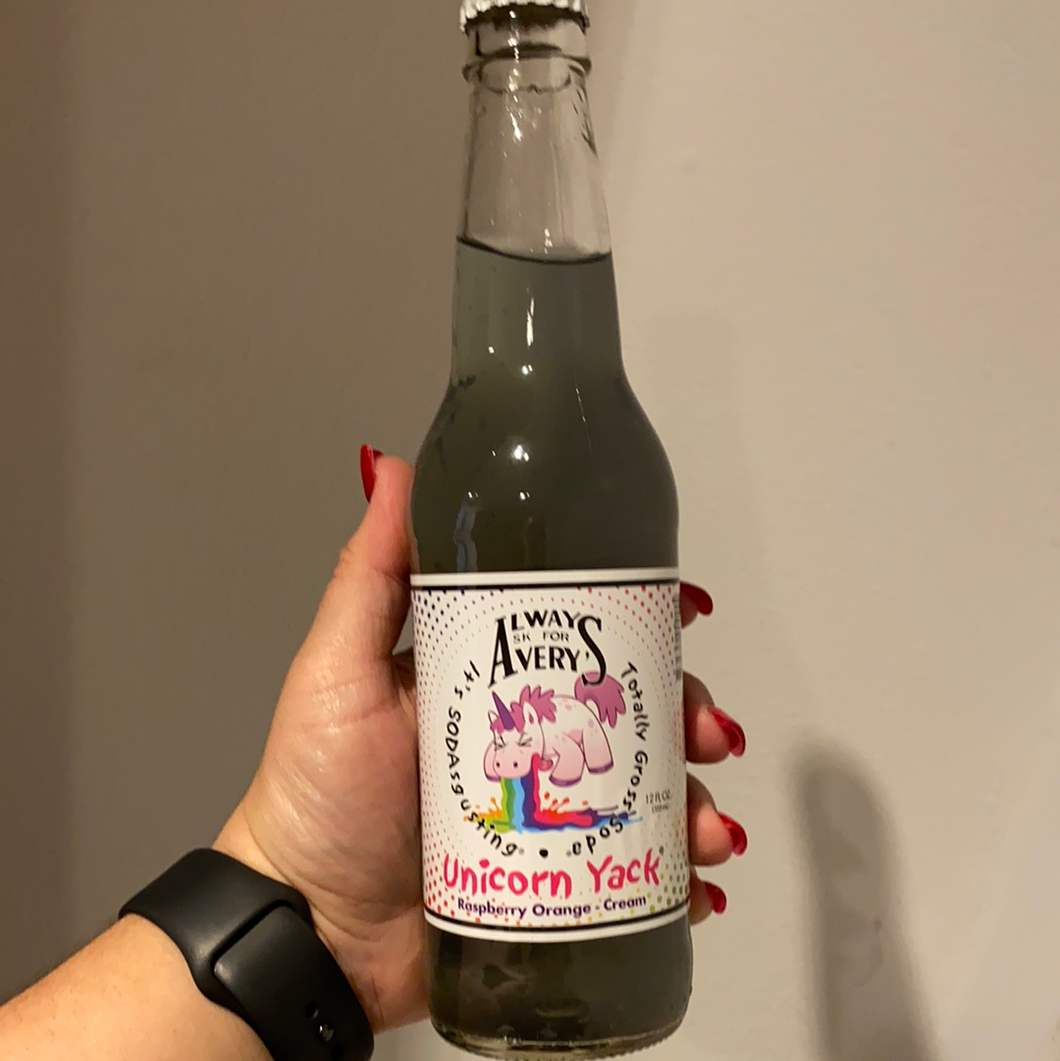Avery Unicorn Yack Soda (USA)