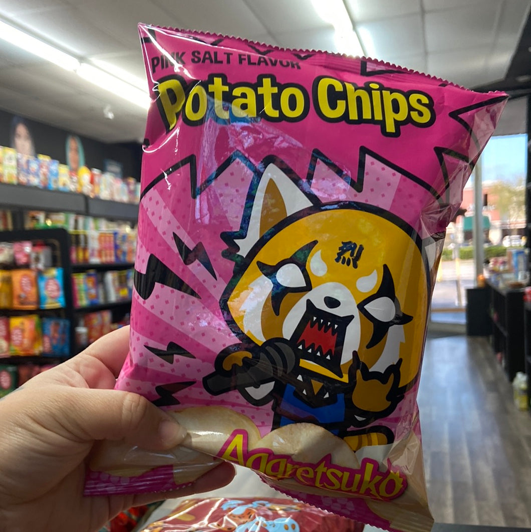 Aggretsuko Pink Salt Potato Chips (Taiwan)